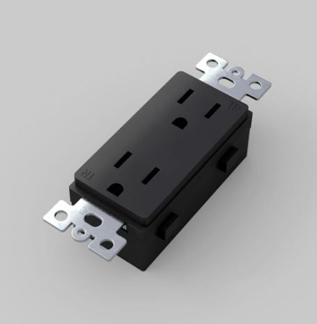 Buster + Punch Duplex Outlet Module Receptacles Buster + Punch Black