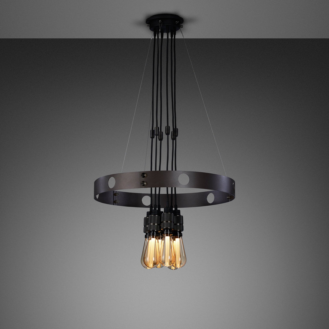 Buster + Punch Hero Light NHE Chandeliers Buster + Punch Graphite / Smoked Bronze 30"