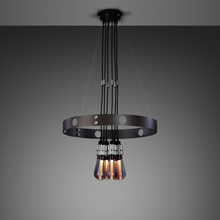 Buster + Punch Hero Light NHE Chandeliers Buster + Punch Graphite / Steel 30"