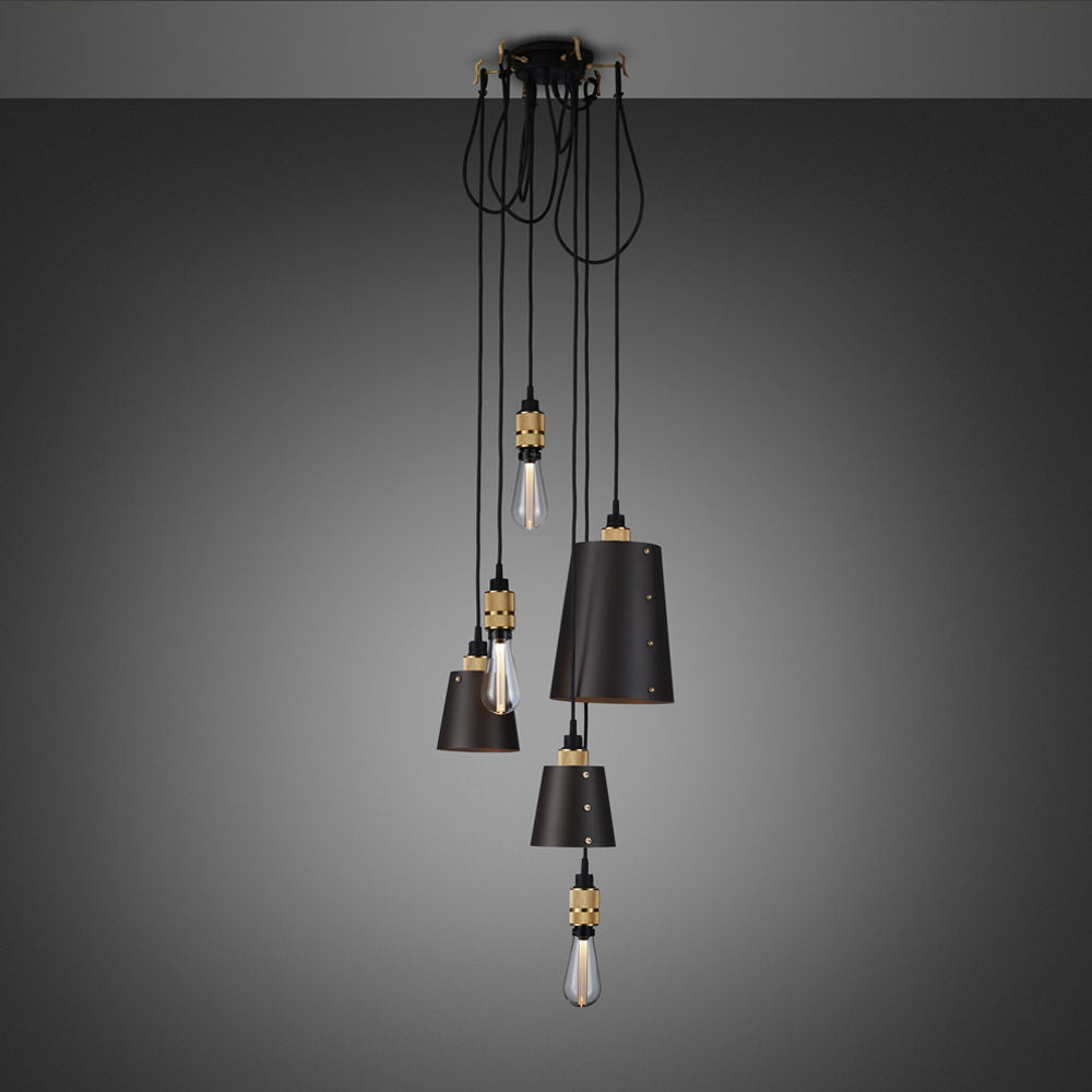 Buster + Punch Hooked 6.0 Pendant Chandeliers Buster + Punch Graphite / Brass