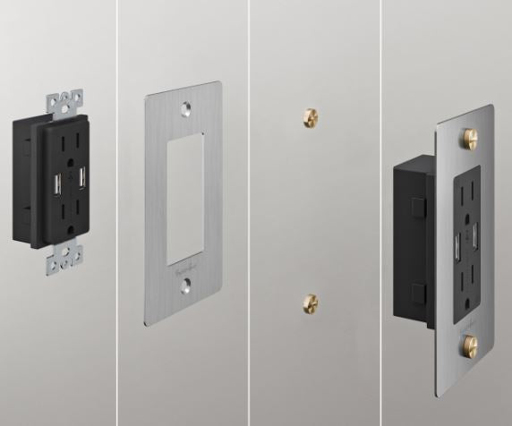 Buster + Punch DUPLEX OUTLET MODULE + 2 USB - A + C