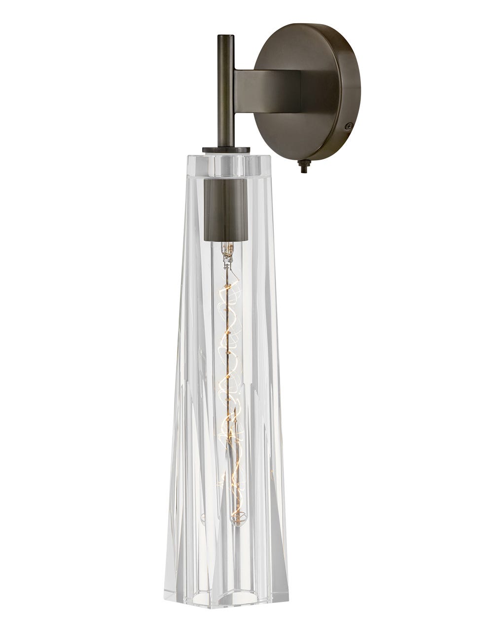 Hinkley Cosette Sconce Wall Sconces Hinkley Black Oxide with Clear 6.75x5.0x21.0