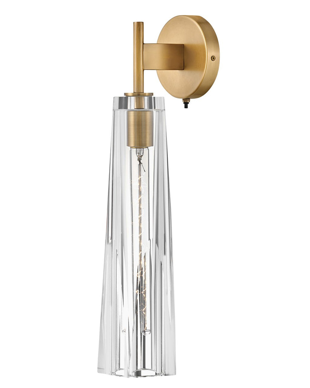 Hinkley Cosette Sconce Wall Sconces Hinkley Heritage Brass with Clear glass 6.75x5.0x21.0