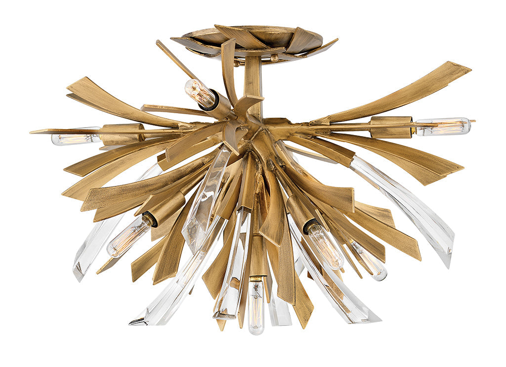 Hinkley Vida Semi-Flush Mount Ceiling Semi Flush Mounts Hinkley Burnished Gold 24.0x24.0x14.5