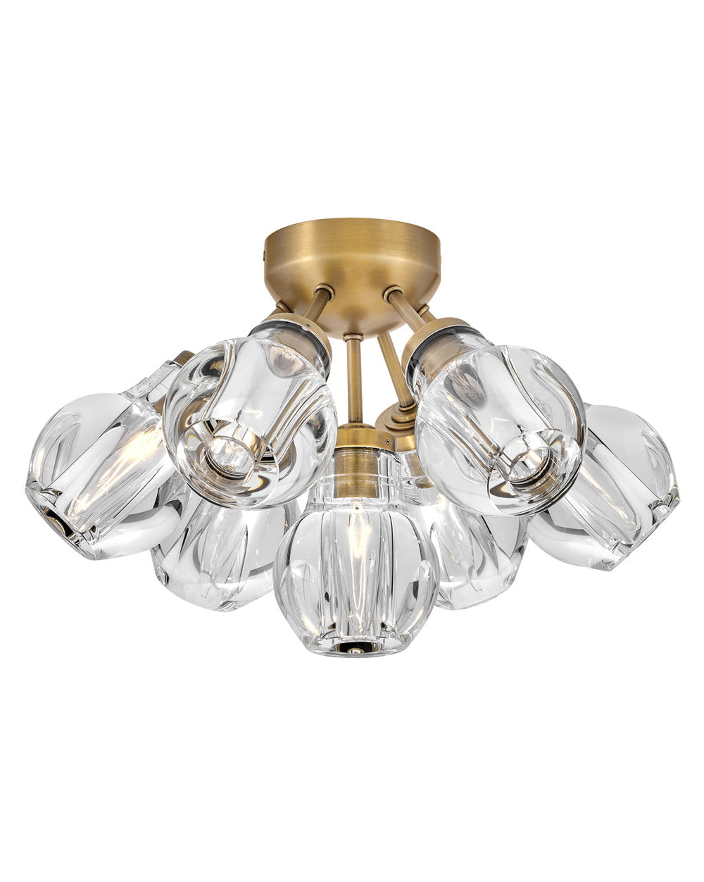 Hinkley Elise Semi-Flush Mount Ceiling Semi Flush Mounts Hinkley Heritage Brass 16.25x16.25x10.75