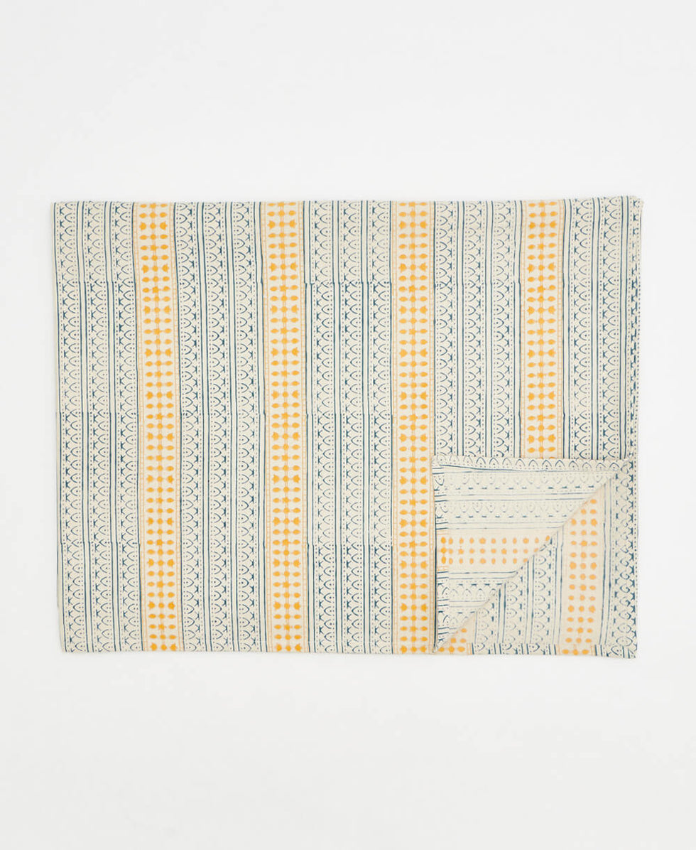Anchal Graphic Block Print Tablecloth | Cobalt TCGSCG