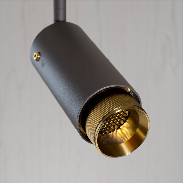Buster + Punch Exhaust Spot / Cross or Linear Ceiling Flush Mounts Buster + Punch Graphite | Brass Linear