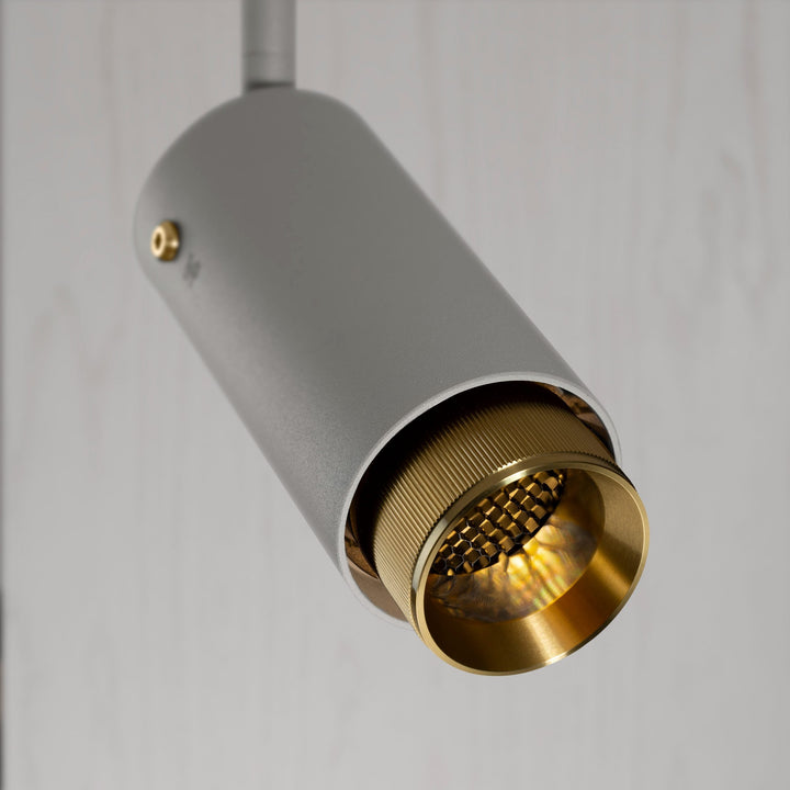 Buster + Punch Exhaust Spot / Cross or Linear Ceiling Flush Mounts Buster + Punch Stone | Brass Linear
