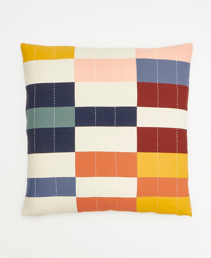 Anchal Multi-Check Throw Pillow PLTCC
