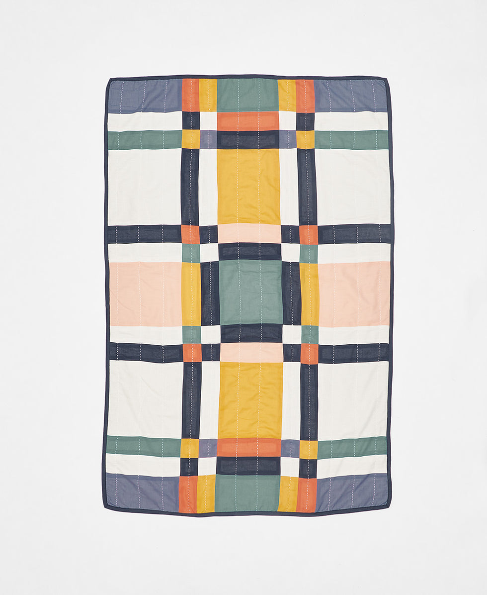 Anchal Multi Plaid Baby Quilt SBSBC