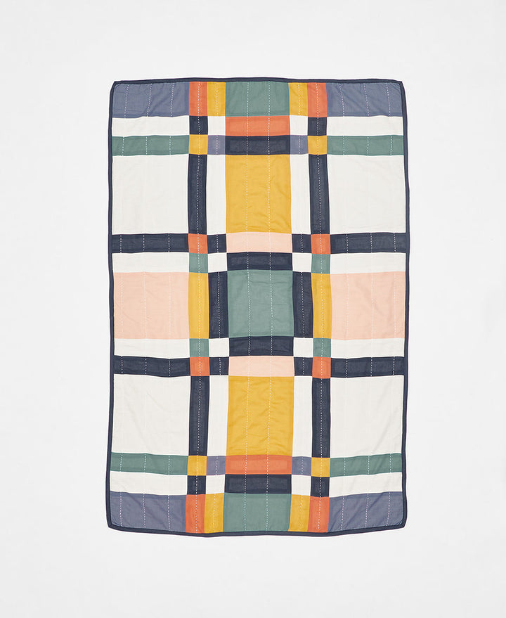 Anchal Multi Plaid Baby Quilt SBSBC