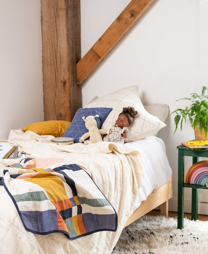 Anchal Multi Plaid Baby Quilt SBSBC
