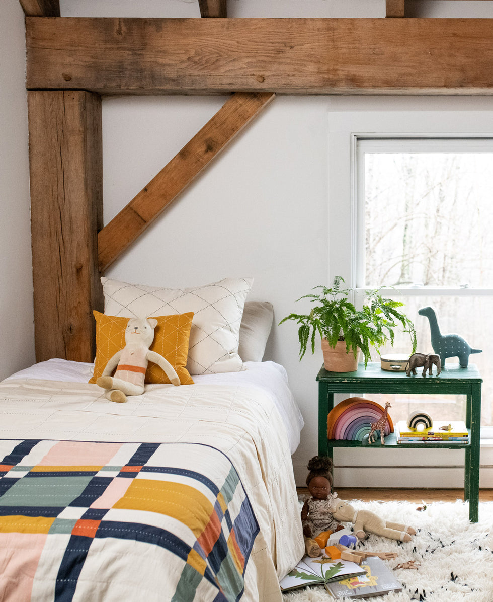 Anchal Multi Plaid Baby Quilt SBSBC