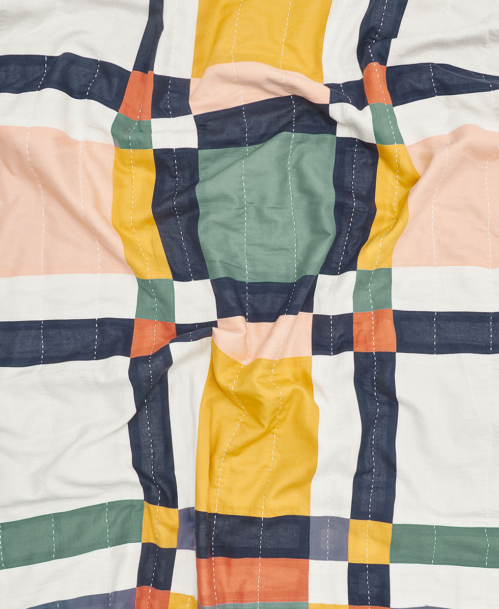 Anchal Multi Plaid Baby Quilt SBSBC