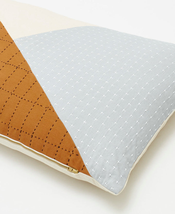 Anchal Naari Colorblock Lumbar Pillow LPNL31