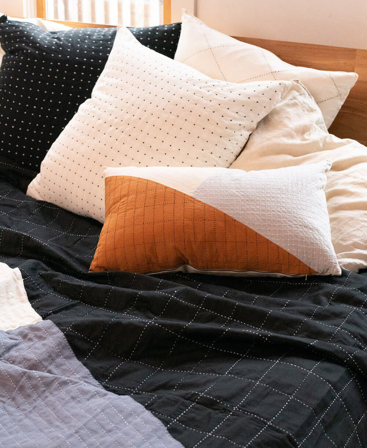 Anchal Naari Colorblock Lumbar Pillow LPNL31