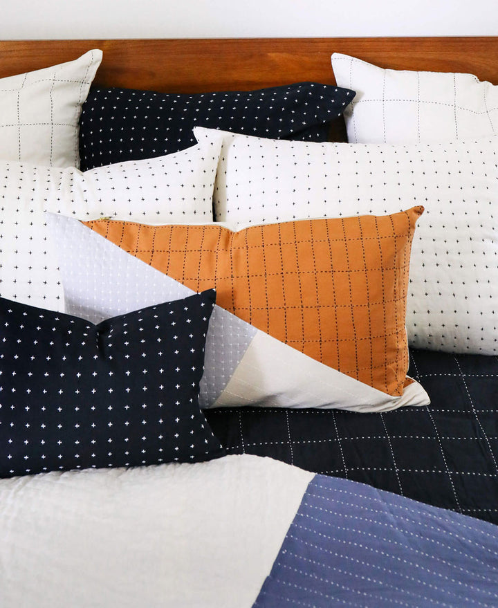 Anchal Naari Colorblock Lumbar Pillow LPNL31
