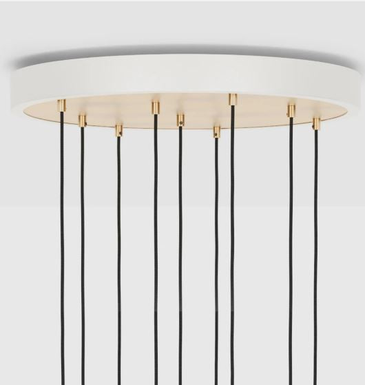 Tala Nine Pendant with Large Canopy and Sphere IV Bulbs