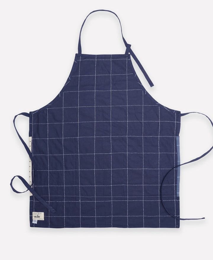 Anchal Organic Cotton Bib Apron - Navy APRN