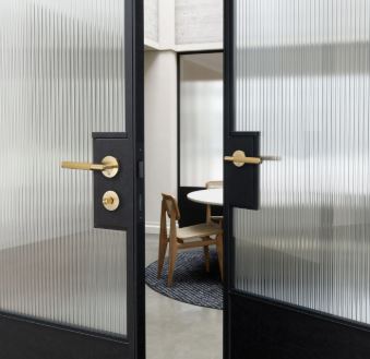 Buster + Punch Conventional Door Handle, Linear Design - PASSAGE TYPE