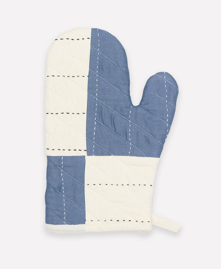 Anchal Patchwork Oven Mitt Slate MITS