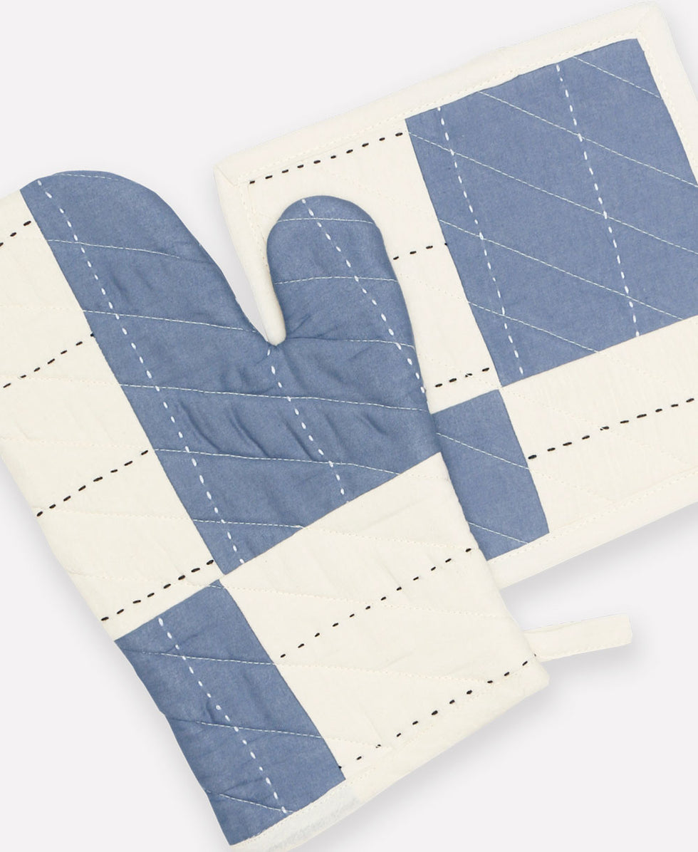Anchal patchwork Pot Holder | Slate POTS