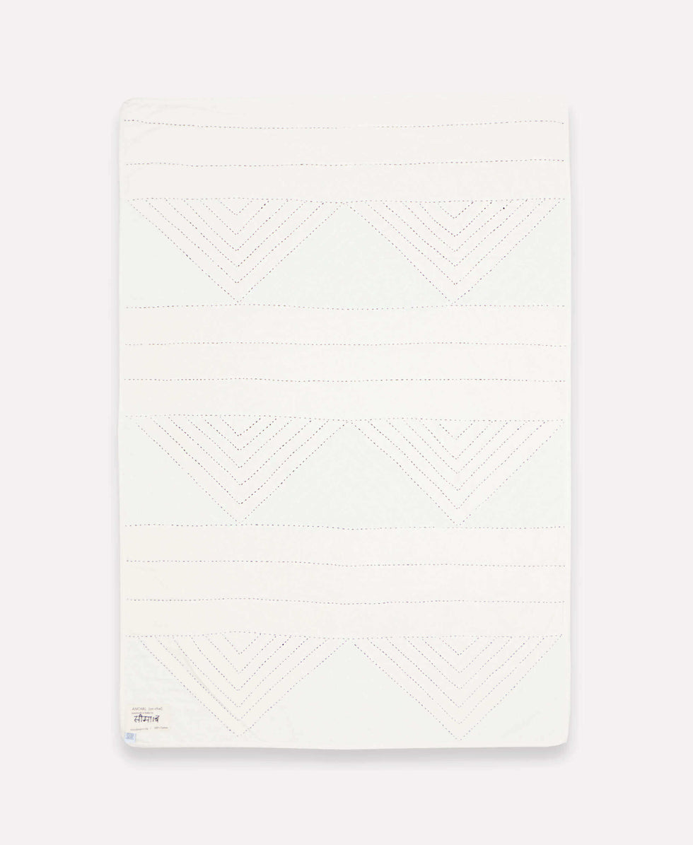 Anchal Triangle Baby Quilt | Mustard SBTM