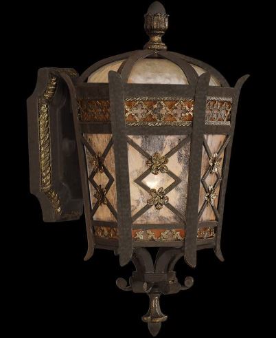 Fine Art Handcrafted Lighting Chateau Outdoor 15"H Outdoor Wall Mount