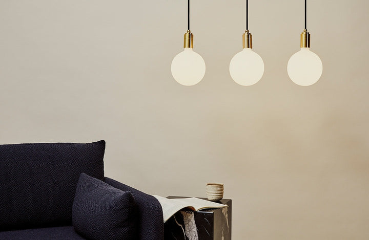 Tala Linear Triple Pendant in Brass Linear Chandeliers Tala