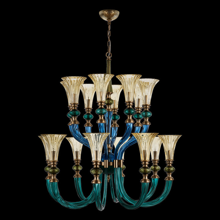Allegri Tinta 2-Tier Chandelier