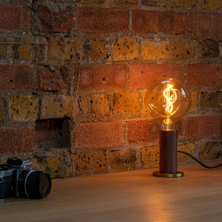 Tala Knuckle Table Lamp Table Lamps Tala Blackened Oak & Brass